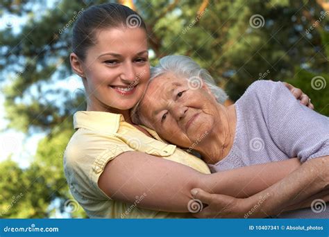 Grandmother And Granddaughter Stock Image Image Of Generation