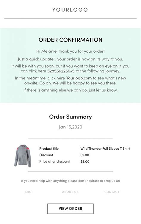 5 Steal Worthy Order Confirmation Email Templates Shippingchimp Blog