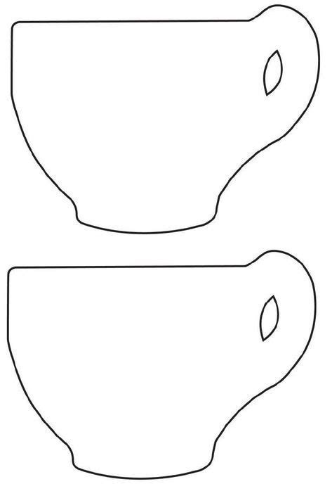 coffee cup template tea cup card teacup crafts shape templates