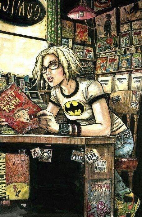 Comic Nerd Girl Comic Book Store Comic Shop Comics
