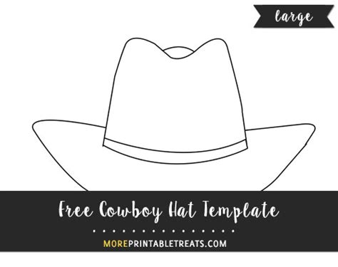 cowboy hat template large