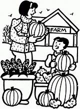Coloring Farm Fall Pages Pumpkin Halloween Autumn People Harvest Printable Places Sheknows Sherriallen Gif Pumpkins Clipart Return Kidprintables Main Print sketch template