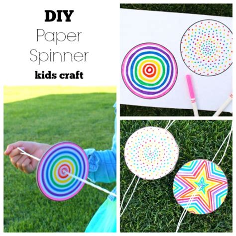 diy paper spinner for endless fun make and takes