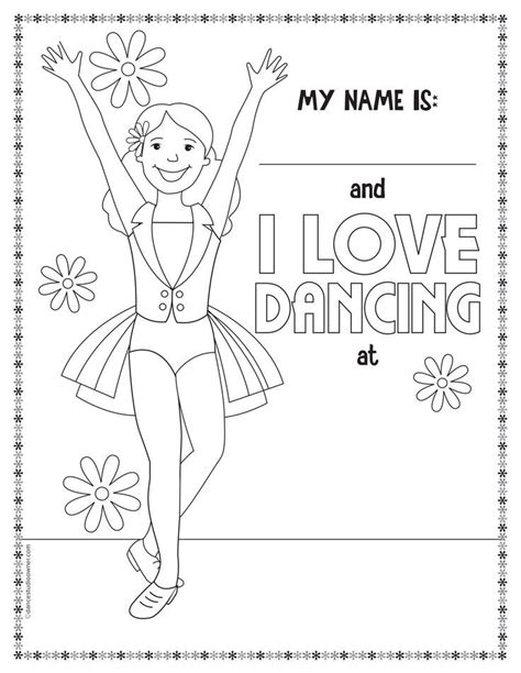 dance class printable coloring page dance coloring pages