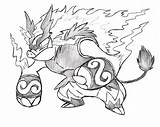 Mega Fakemon Emboar Pokemon Pages Project Fake Coloring Deviantart Template Sketch sketch template