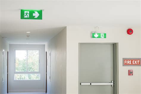 building type require exit lighting fire systems