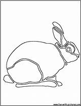 Cutout Rabbit Coloring Fun Printable sketch template