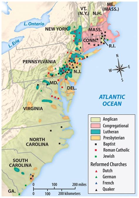 religious map   thirteen colonies maps   web