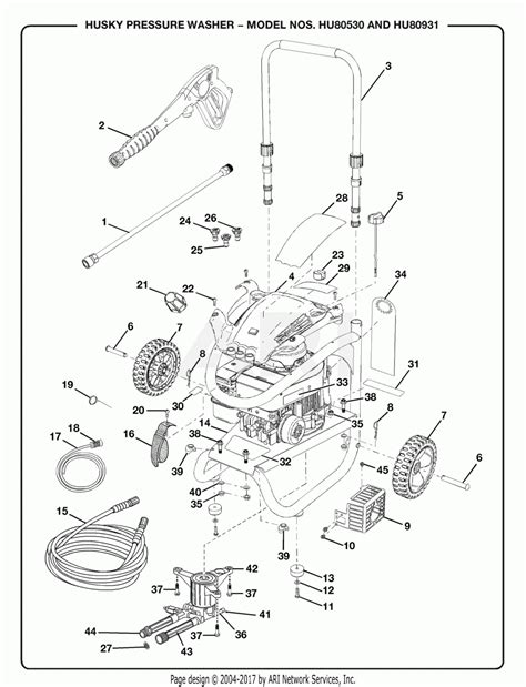subaru pressure washer parts diagram alternator