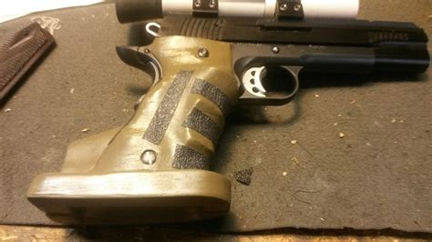 precision target pistol grips grip finishing