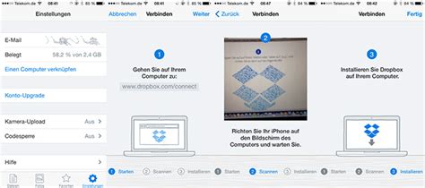 dropbox ios update erleichtert desktop installation iphone tickerde