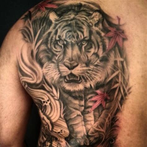 Chronic Ink Tattoo Toronto Tattoo Half Back Tiger