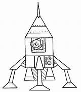 Rocket Kids Clipart Coloring Space Pages Library Colouring Ship sketch template