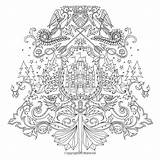 Coloring Forest Enchanted Book Adult Books Basford Johanna Colouring Pages Mandala Inky Colour sketch template
