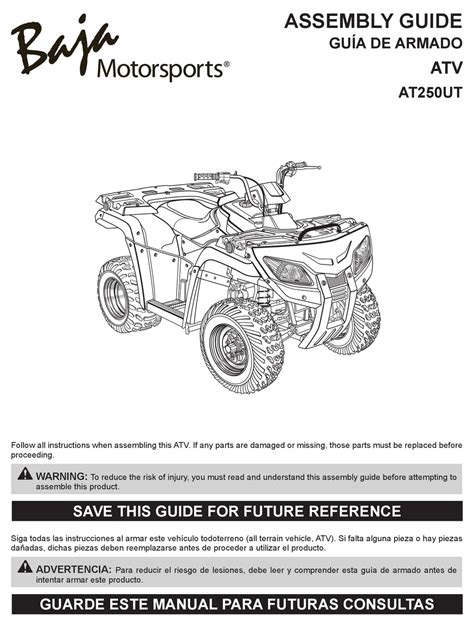 baja motorsports atut assembly manual   manualslib