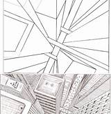 Perspectiva Edificios sketch template