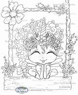 Besties Tm Unicorn Magical Img004 Enchanted Instant Coloring Pages Digis Order Two Remix Digi Stamp Dolls sketch template