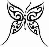 Tribal Butterfly Clipart Clip Designs sketch template