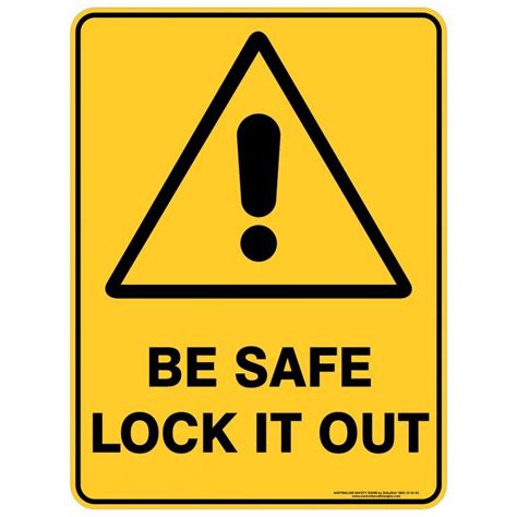 be safe lock it out buy now discount safety signs australia