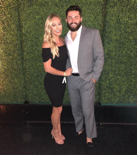 baker mayfield s wife emily puts browns reporter on blast