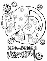 Vrede Kleurplaten Liefde sketch template