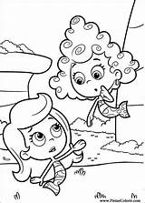 Coloring Bubble Guppies Pages Nickelodeon Print Book sketch template