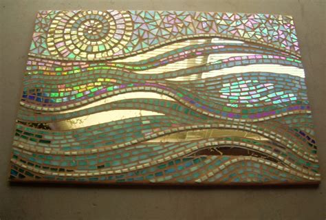 Abstract Waves Interior Mosaic Made To Order Stained