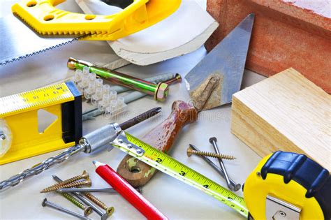 Building Tools And Materials Stock Image Image Of Nails Object 23645505