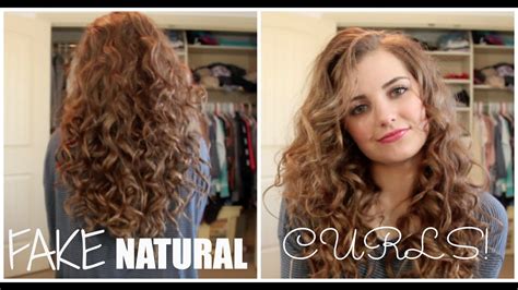 how to fake naturally curly hair youtube