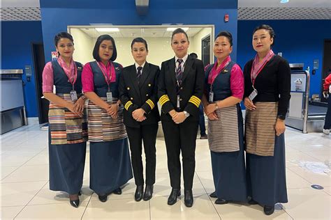female crew  dubai kathmandu flight
