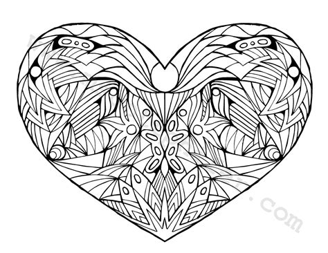 coloring page heart