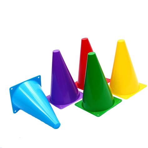 dazzling toys assorted colors plastic indooroutdoor flexible cone traffic cones pack
