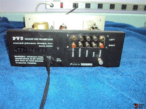 conrad johnson pv  tube preamplifier  mm phono stage photo  canuck audio mart