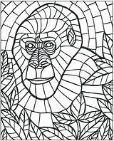 Mosaic Coloring Pages Color Animal Mystery Welcome Animals Number Drawing Roman Patterns Colouring Mosaics Jason Mask Printable Clipart Book Beginner sketch template