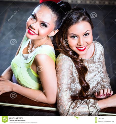 asian women in night club stock images image 37824244