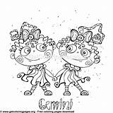 Coloring Pages Gemini sketch template