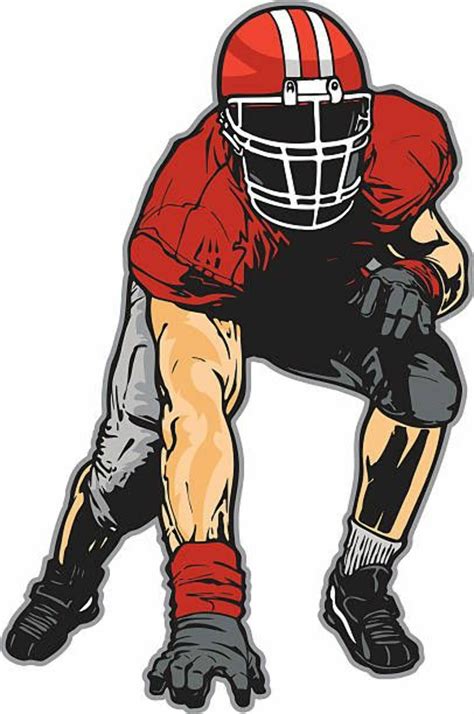 high quality football player clipart lineman transparent png