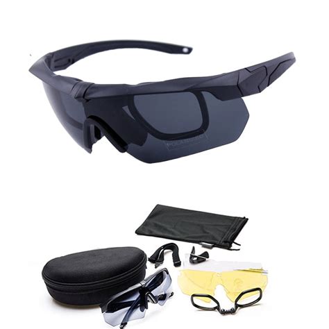 Fashion Sunglasses Army Goggles Military Sunglasses 3lens Kit Men S