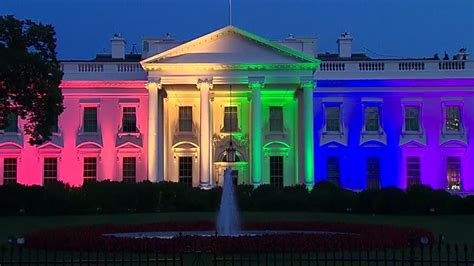 white house gets a rainbow makeover