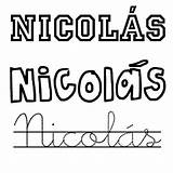 Pintar Nicolás Nicolas sketch template