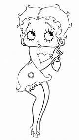 Coloring Pages Betty Boop Adult Cartoon Valentine Printable Kids Book Choose Board sketch template
