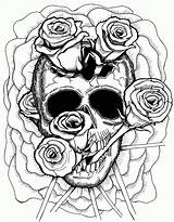 Trippy Mushroom Weed Coloring4free Skulls Psychedelic Clipartmag Albanysinsanity Muertos Malvorlagen Colorings Birijus sketch template