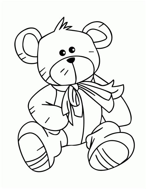 teddy bear coloring pages templates coloring home