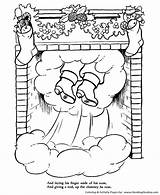 Coloring Pages Christmas Night Before Nicholas St Twas Visit Honkingdonkey Choose Board Sheets sketch template