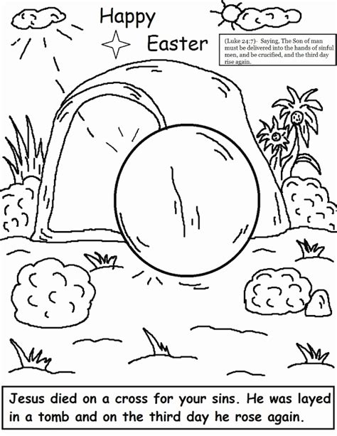 christian easter coloring page coloring home