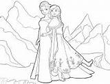 Frozen Coloring Pages Sisters sketch template