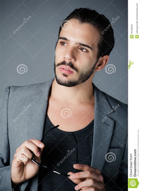 Handsome Man With Sunglasses Stock Image Image Of Single