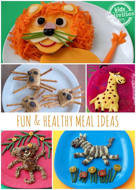 healthy meal ideas presented  fun ways