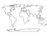 Continents Map Coloring Pages Printable sketch template
