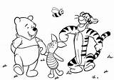Pooh Winnie Coloring Pages Tigger Piglet Walk Long Color Printable Print Pdfs sketch template